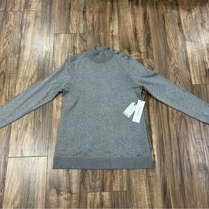 Women’s Calvin Klein silver metallic Sweaters Pullover size Small P